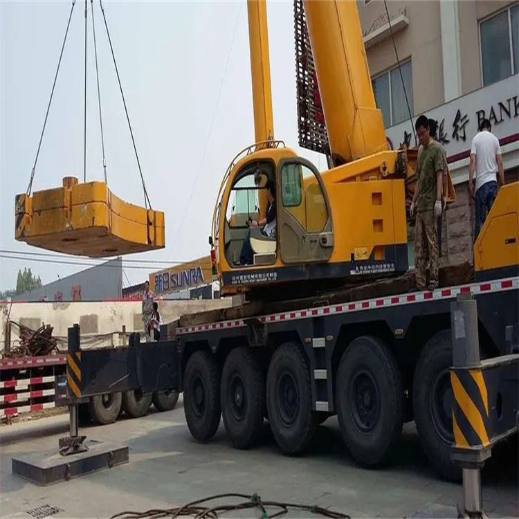 南京六合当地吊车出租|机器吊装|75吨|工厂搬迁服务